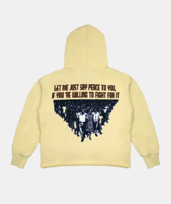 Barriers Fred Hampton Hooded Sweatshirt Cream