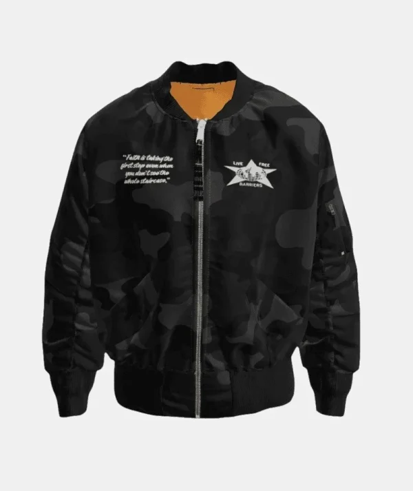 Barriers X Alpha Industries MA1 Bomber Jacket Black Camo