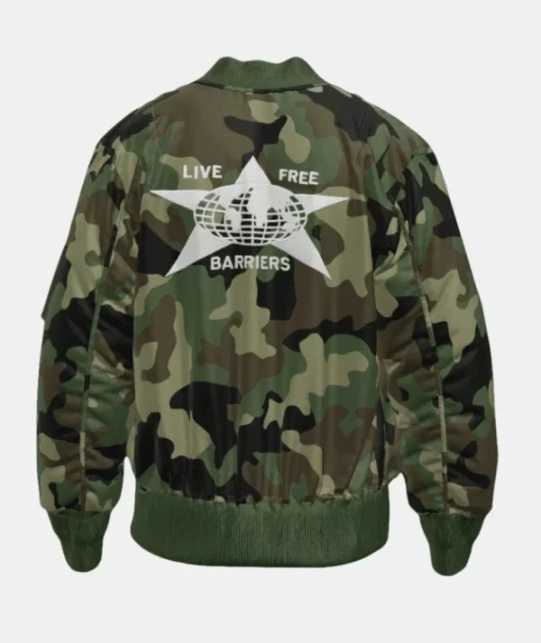 Barriers X Alpha Industries MA1 Bomber Jacket Green Camo